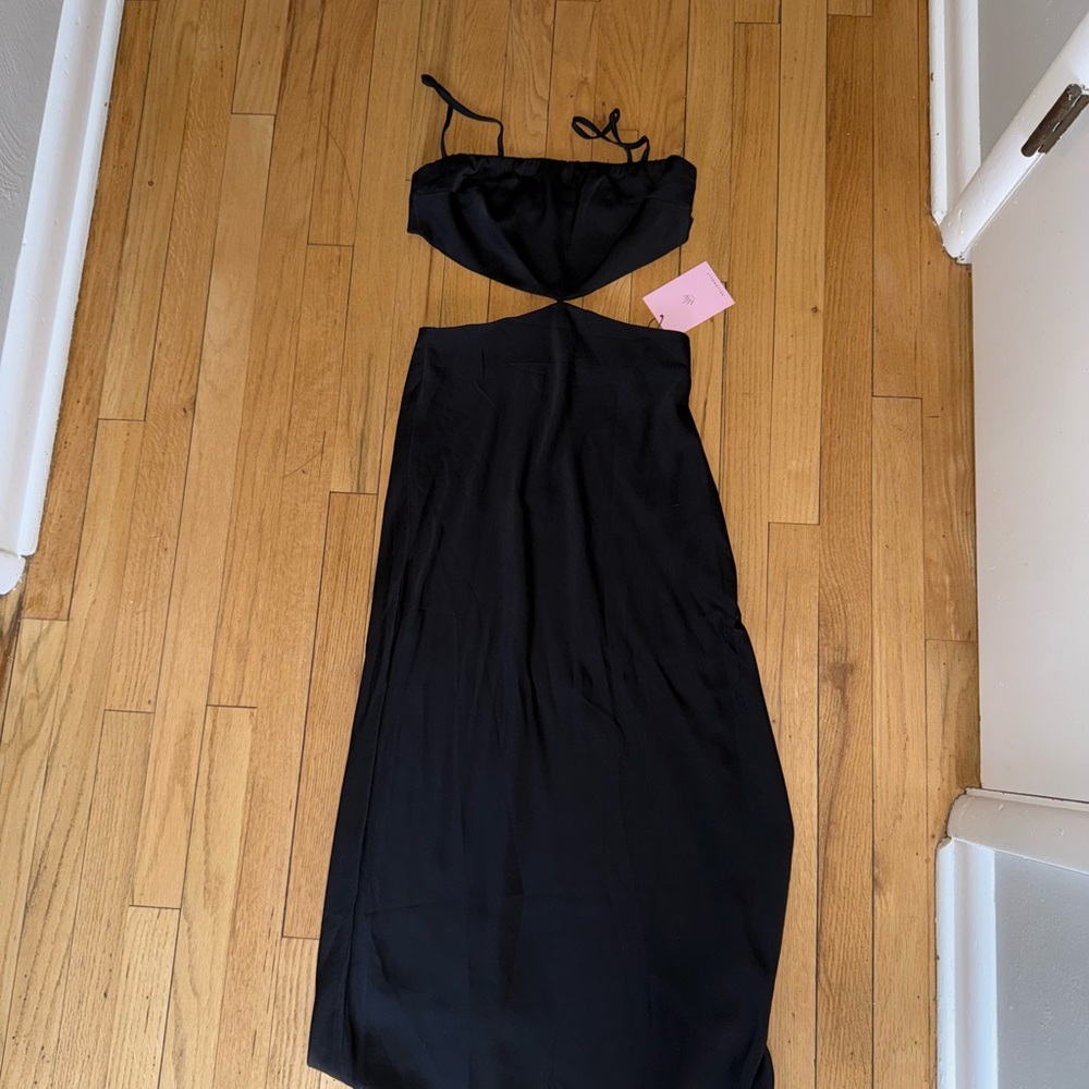 NWT Hello Molly satin cut out dress